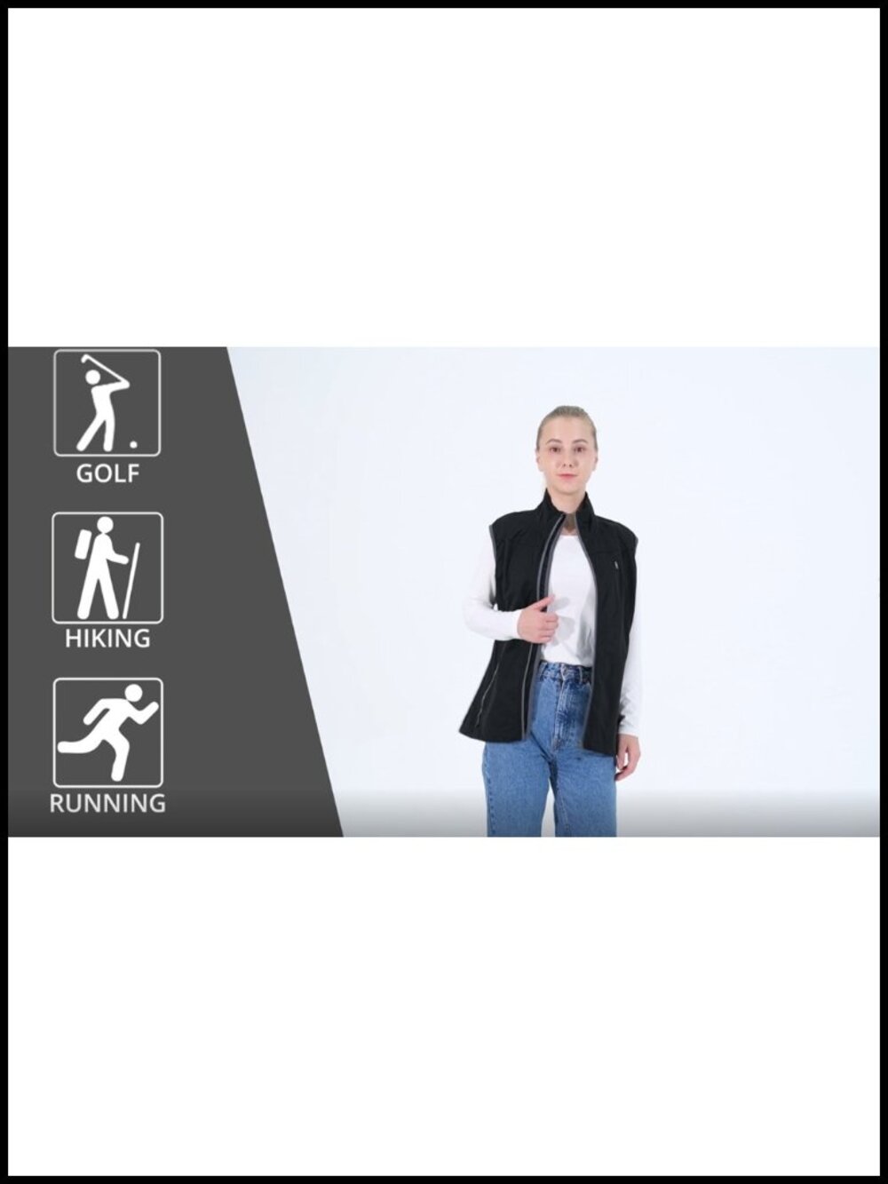 Lightweight Windproof Water-Resistant Softshell Vest Zip Pockets - Picture 6 of 6